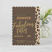Invitation Fabolous Cheetah 50ème (Debout devant)