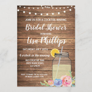 Invitation Fabrication de cocktail de pot d'invitation de