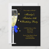 Invitation Fabrique Champagne Party Royal Blue Heels Gold (Dos)