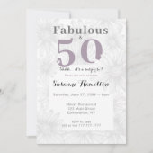 Invitation Fabrique & Cinquante Simple Flower Grey (Devant)