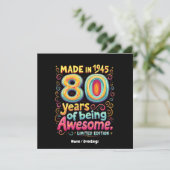 Invitation Fabriqué en 1945, 80 ans d'en être formidable (Debout devant)