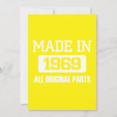 Invitation Fabriqué En 1969 Toutes Les Pièces Originales (Devant)