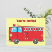 Invitation Fabrique Fire Truck (Debout devant)