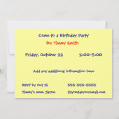 Invitation Fabrique Fire Truck (Dos)