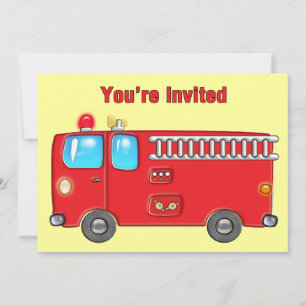 Invitation Fabrique Fire Truck