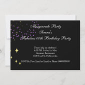 Invitation Fabrique Purple Gold Black Masquerade Party 3 (Dos)