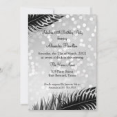 Invitation Fabrique sauvage Cinquante Anniversaire Zebra Blac (Dos)