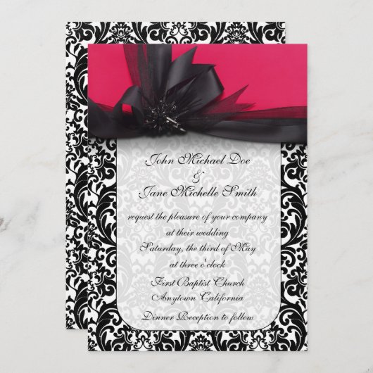 Invitation Fabulement funky 5x7 (Devant / Derrière)