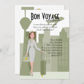 Invitation fabuleuse d'agents de bord en vert (Devant / Derrière)