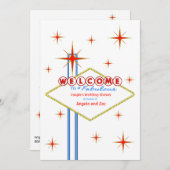 Invitation fabuleuse de wedding shower de signe de (Devant / Derrière)