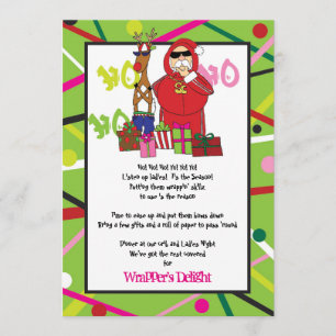 Invitation Fabuleuse fête de Noël au ghetto de Wrapper