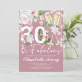 Invitation Fabuleuse fête florale de luxe 30e anniversaire (Debout devant)