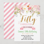 Invitation fabuleuse pour 50 ans (Devant / Derrière)