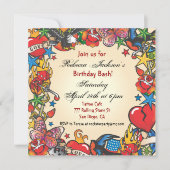 Invitation fabuleuse Tattoo Party (Devant)