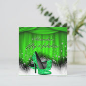 Invitation Fabuleuses chaussures à talons hauts vert citron 5 (Debout devant)