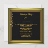 Invitation Fabuleux 21 Celebration Gold Green Anniversaire (Dos)