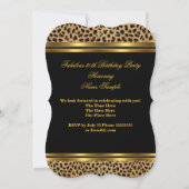 Invitation Fabuleux 30 Gold Black Leopard 30e anniversaire 2 (Dos)