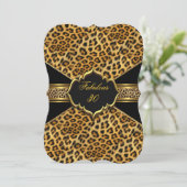 Invitation Fabuleux 30 Gold Black Leopard 30e anniversaire 2 (Debout devant)