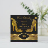 Invitation Fabuleux 30 Leopard Gold Cheetah High Heels 2 (Debout devant)