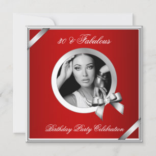 Invitation Fabuleux 30 Regal Red Diamond Silver Photo