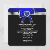 Invitation Fabuleux 30 Royal Blue Pearl Soirée d'anniversaire (Dos)