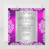 Invitation Fabuleux 40 40e anniversaire fête Chaussures roses (Dos)