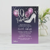 Invitation Fabuleux 40 Deep Purple Girl 40e anniversaire (Debout devant)