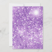 Invitation Fabuleux 47 Purple Girl Moderne 47e anniversaire (Dos)