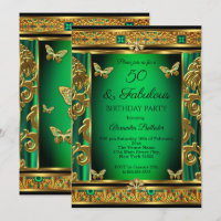 Fabuleux 50 Anniversaire Emerald Green Butterfly G