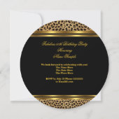 Invitation Fabuleux 50 Black Leopard Hi Heels Anniversaire (Dos)