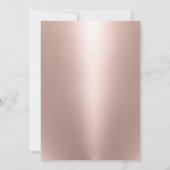 Invitation Fabuleux 50 Blush Rose Gold & Silver Anniversaire (Dos)