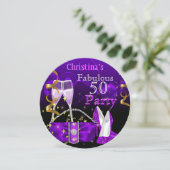 Invitation Fabuleux 50 Fantastique Champagne violet haute tal (Debout devant)