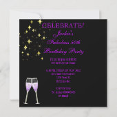 Invitation Fabuleux 50 Fantastique Purple High Heels Parties (Dos)