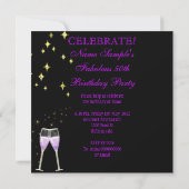 Invitation Fabuleux 50 Fantastiques Talons Hauts Violets Cham (Dos)