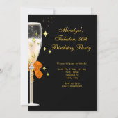 Invitation Fabuleux 50 Gold Orange High Heels Party 3 (Dos)