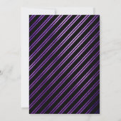 Invitation Fabuleux 50 | Moderne Elegant Purple Brush Anniver (Dos)