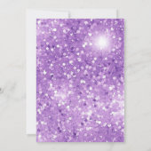 Invitation Fabuleux 50 Purple Girl Moderne 50e anniversaire (Dos)