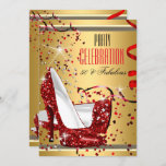 Invitation Fabuleux 50 Red Heels Gold 50th Birthday Party<br><div class="desc">Fabuleux 50 Red Gold Birthday Party. Fête des Noirs Rouges. Chaussures Red High Heel, Or Blanc et Argent. Invitation. Fête de toutes les occasions. Fabuleux produit pour Femmes, Filles. Tous les Designs sont Copyright! Contenu et dessins © 2000-2015 Zizzago™ ® © (Marque de commerce) et ses concédants de licence, Zizzago...</div>