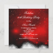 Invitation Fabuleux 50 Red High Heel fête d'anniversaire (Dos)