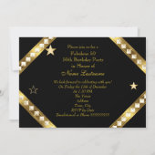 Invitation Fabuleux 50 Retro Glamor Hollywood Gold Photo 4 (Dos)