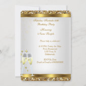 Invitation Fabuleux 50 talons d'or fantastique fête d'anniver (Dos)