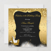 Invitation Fabuleux 50e anniversaire de la fête Gold Diamond  (Dos)