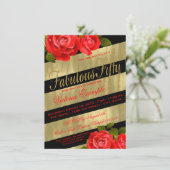 Invitation Fabuleux 50e anniversaire des femmes (Debout devant)