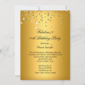 Invitation Fabuleux 70 Gold Silver Streamers 70e anniversaire (Dos)