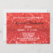 Invitation Fabuleux à 55 Anniversaire Coral Parties scintilla (Dos)