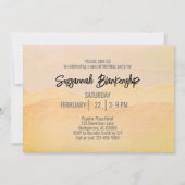 Invitation Fabuleux à 55 Anniversaire Pastel Aquarelle (Dos)