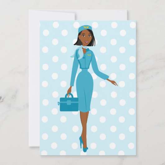 Invitation Fabuleux agent de bord (Dos)