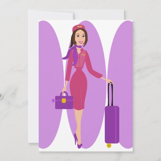 Invitation Fabuleux agent de bord (Dos)