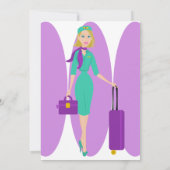 Invitation Fabuleux agent de bord (Dos)