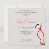 Invitation Fabuleux chaussures rouges de la modeuse Black Gla (Dos)